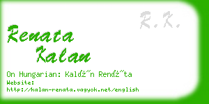 renata kalan business card